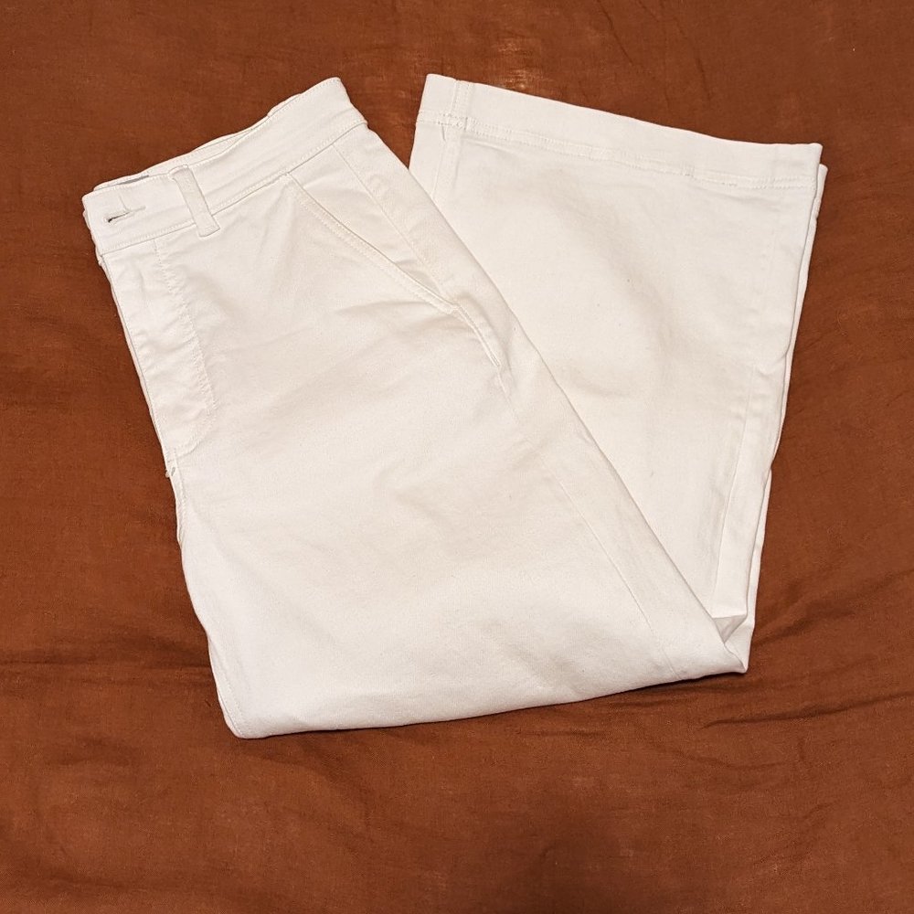 Everlane Wide-Leg Crop Pant (Bone)